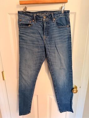 American Eagle Outfitters Men’s Slim Straight Jeans - Medium Blue